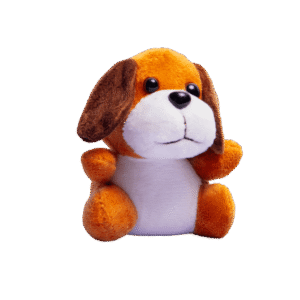 Brown stuffed dog