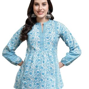 cotton tops for woman - Sky Blue, S